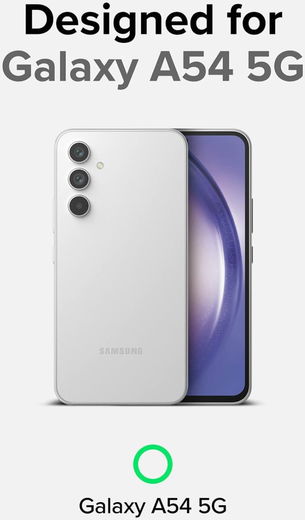 Ringke Fusion X Samsung Galaxy A54 Hoesje Back Cover Transparant Zwart afbeelding 10