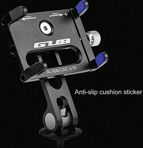GUB G93 Universele Telefoonhouder voor Balhoofd Fiets Stuur Zwart afbeelding 10