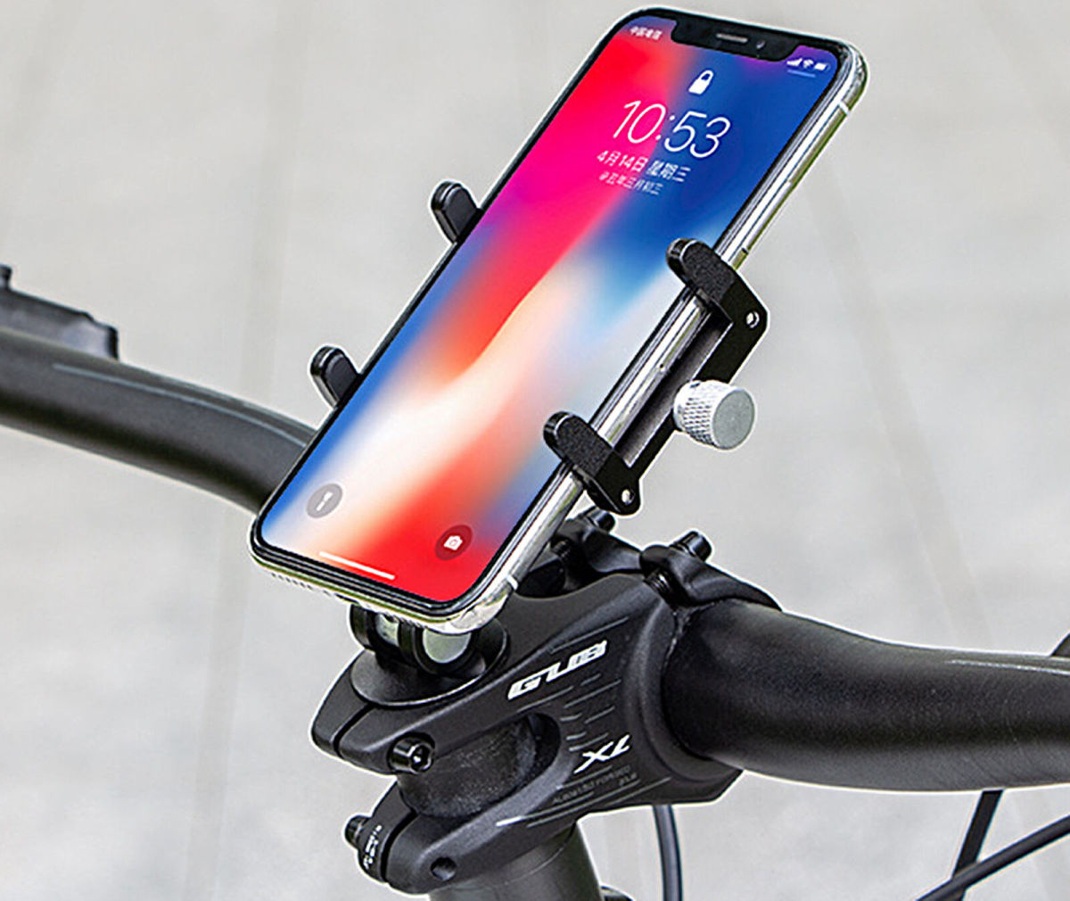 GUB G93 Universele Telefoonhouder voor Balhoofd Fiets Stuur Zwart afbeelding 7