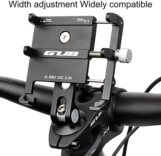 GUB G95 Universele Stevige Telefoonhouder voor Balhoofd Fiets Stuur afbeelding 9