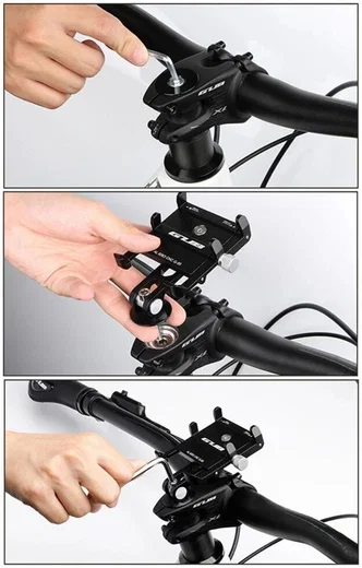 GUB G95 Universele Stevige Telefoonhouder voor Balhoofd Fiets Stuur afbeelding 8