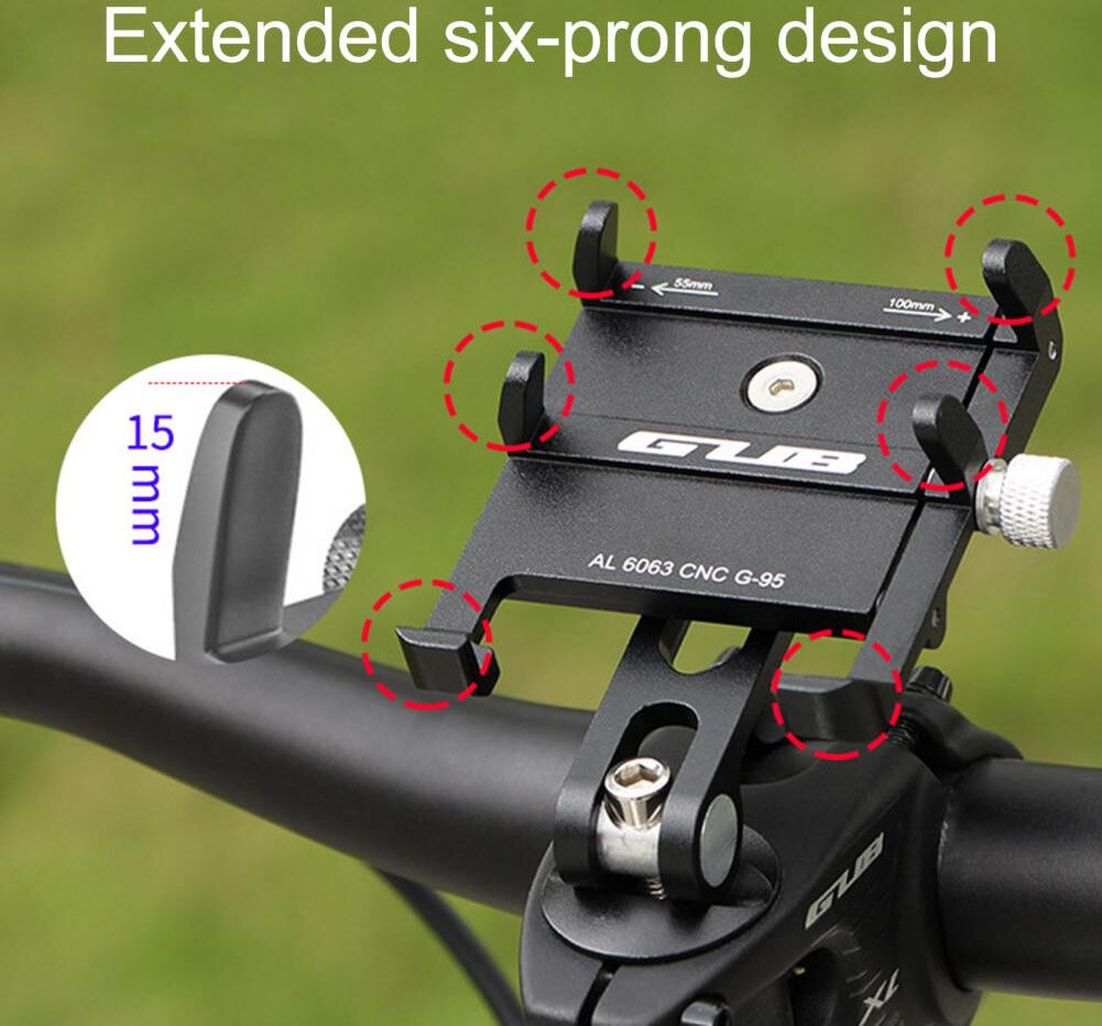 GUB G95 Universele Stevige Telefoonhouder voor Balhoofd Fiets Stuur afbeelding 5