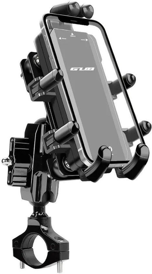 GUB P60 Telefoonhouder Motor/Scooter Stuurhouder Verstelbaar Zwart afbeelding 1