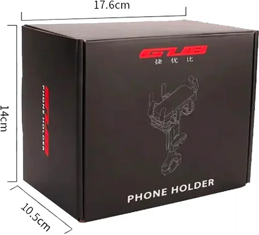 GUB P60 Telefoonhouder Motor/Scooter Stuurhouder Verstelbaar Zwart afbeelding 11