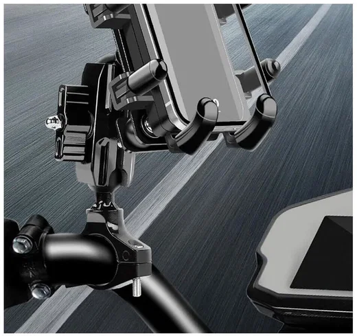 GUB P60 Telefoonhouder Motor/Scooter Stuurhouder Verstelbaar Zwart afbeelding 7