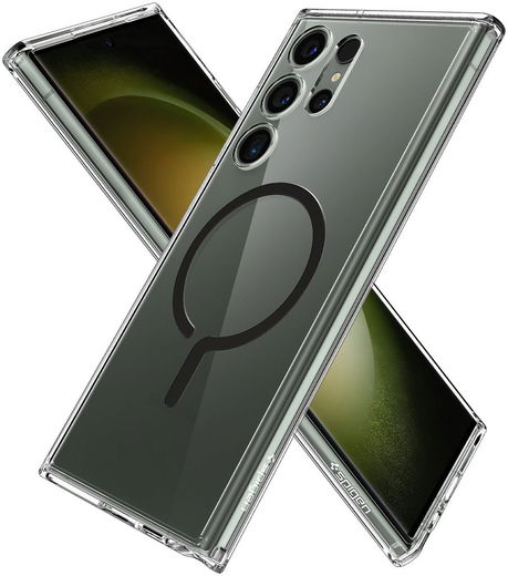 Spigen Ultra Hybrid MagSafe Samsung Galaxy S23 Ultra Hoesje Zwart afbeelding 10