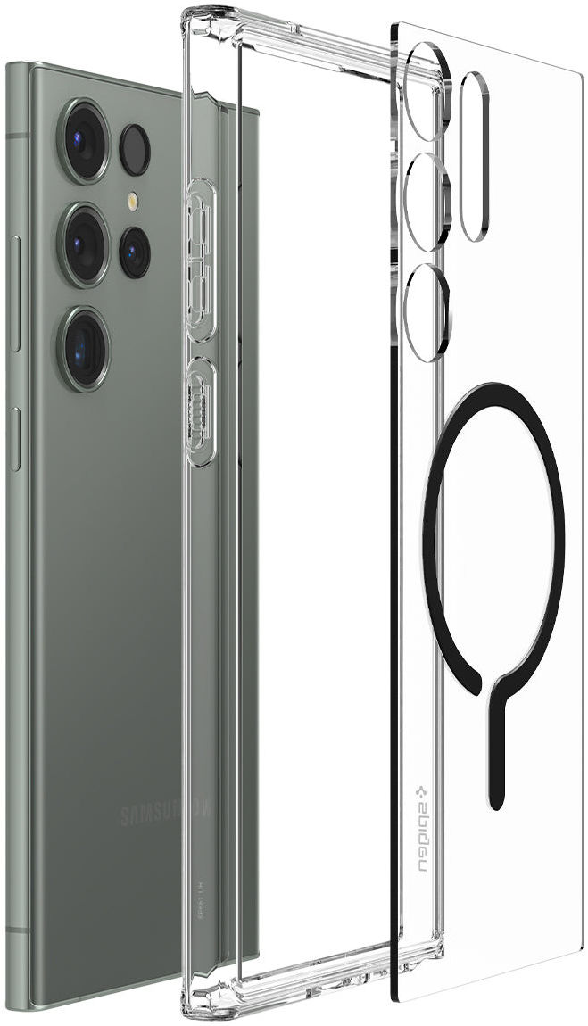 Spigen Ultra Hybrid MagSafe Samsung Galaxy S23 Ultra Hoesje Zwart afbeelding 11