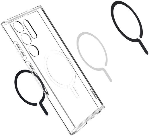 Spigen Ultra Hybrid MagSafe Samsung Galaxy S23 Ultra Hoesje Zwart afbeelding 12