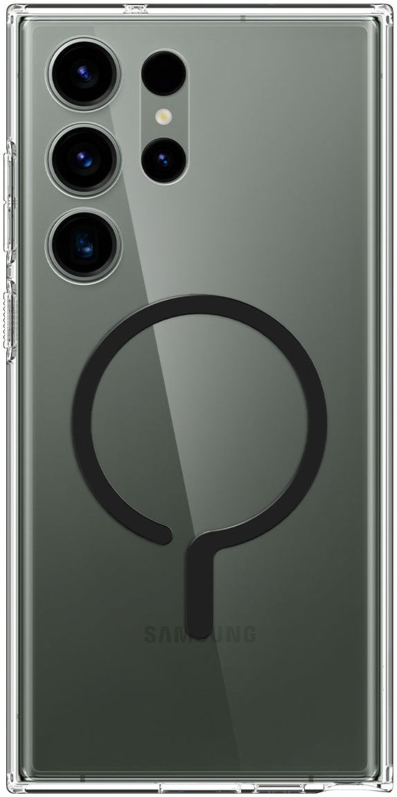 Spigen Ultra Hybrid MagSafe Samsung Galaxy S23 Ultra Hoesje Zwart afbeelding 14