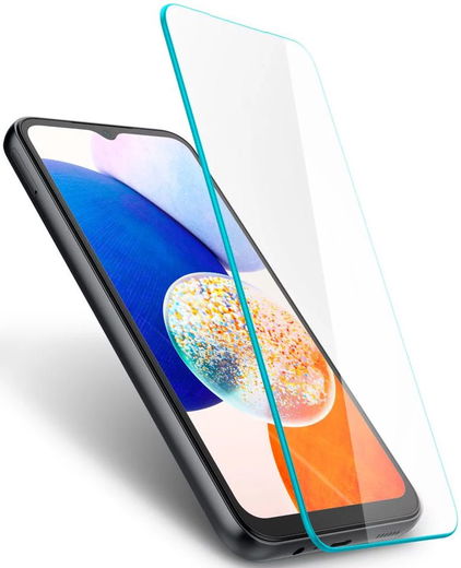Spigen GLAS.tR Slim Samsung Galaxy A14 Screen Protector [2-Pack] afbeelding 8