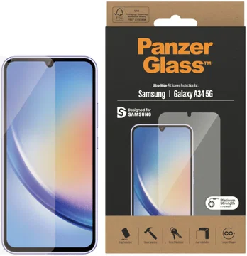 PanzerGlass Ultra-Wide Samsung Galaxy A34 Screen Protector