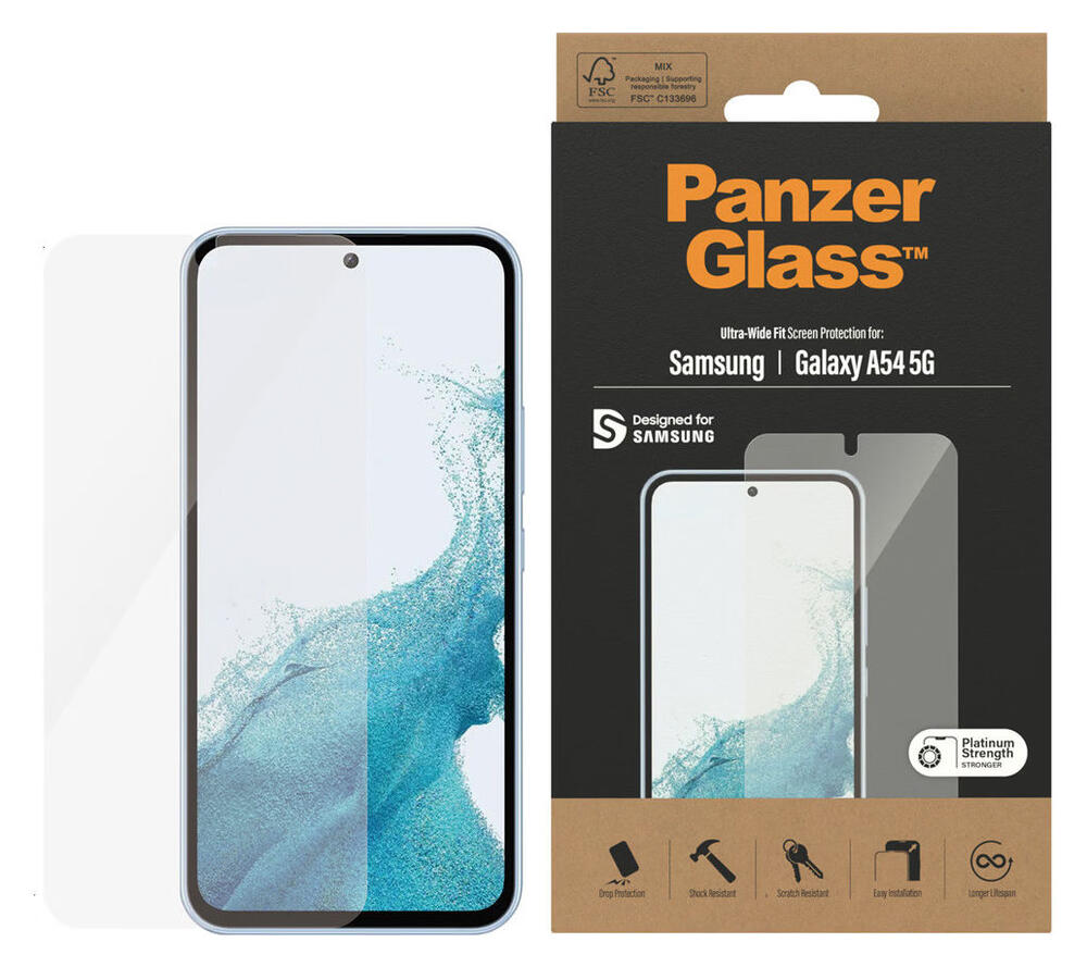 PanzerGlass Ultra-Wide Samsung Galaxy A54 Screen Protector afbeelding 1