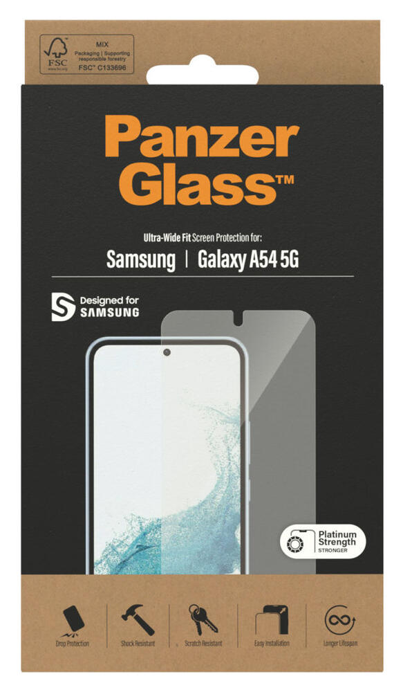 PanzerGlass Ultra-Wide Samsung Galaxy A54 Screen Protector afbeelding 3