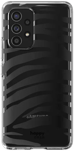HappyCase Samsung Galaxy A53 Hoesje Flexibel TPU Zebra Print afbeelding 1