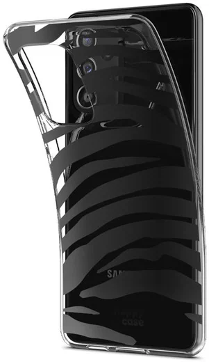 HappyCase Samsung Galaxy A53 Hoesje Flexibel TPU Zebra Print afbeelding 4