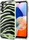 HappyCase Samsung Galaxy A14 Hoesje Flexibel TPU Zebra Print afbeelding 2