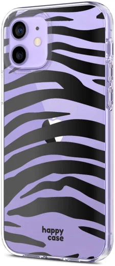 HappyCase Apple iPhone 12 Hoesje Flexibel TPU Zebra Print afbeelding 6