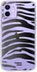 HappyCase Apple iPhone 12 Hoesje Flexibel TPU Zebra Print afbeelding 1