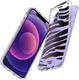 HappyCase Apple iPhone 12 Hoesje Flexibel TPU Zebra Print afbeelding 2