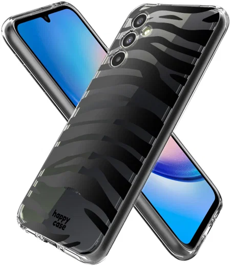 HappyCase Samsung Galaxy A34 Hoesje Flexibel TPU Zebra Print afbeelding 4