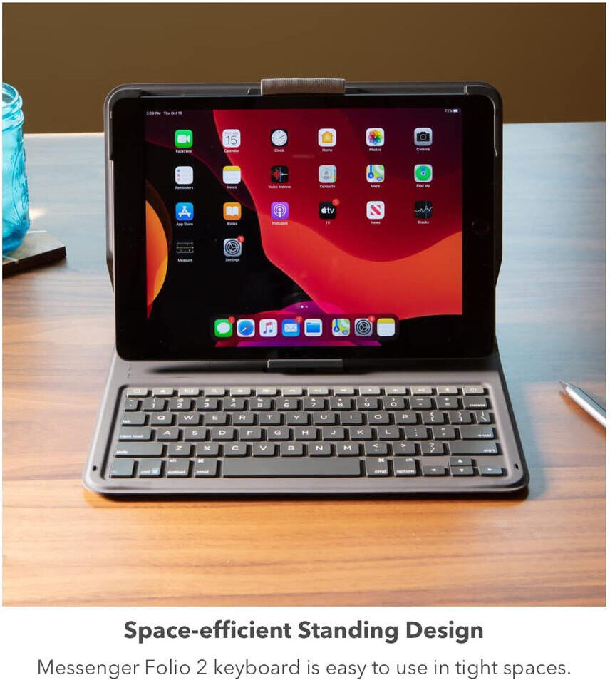 ZAGG Messenger Folio 2 iPad 11 (2025) / 10.9 (2022) Toetsenbord Hoes afbeelding 6