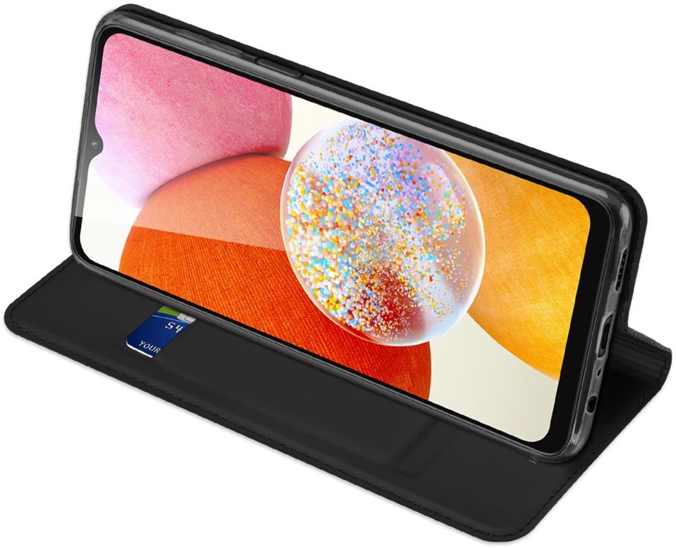 Dux Ducis Skin Pro Samsung Galaxy A14 Hoesje Portemonnee Zwart afbeelding 5