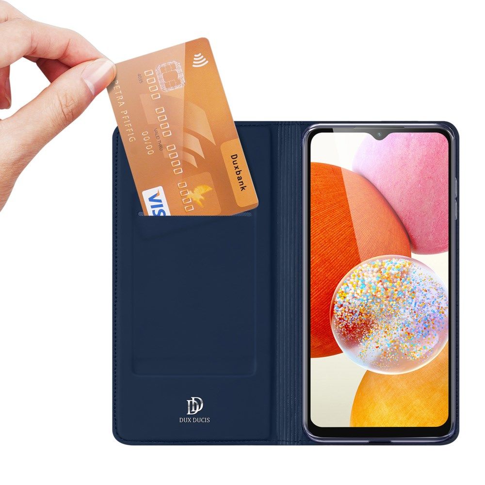 Dux Ducis Skin Pro Samsung Galaxy A14 Hoesje Portemonnee Blauw afbeelding 2