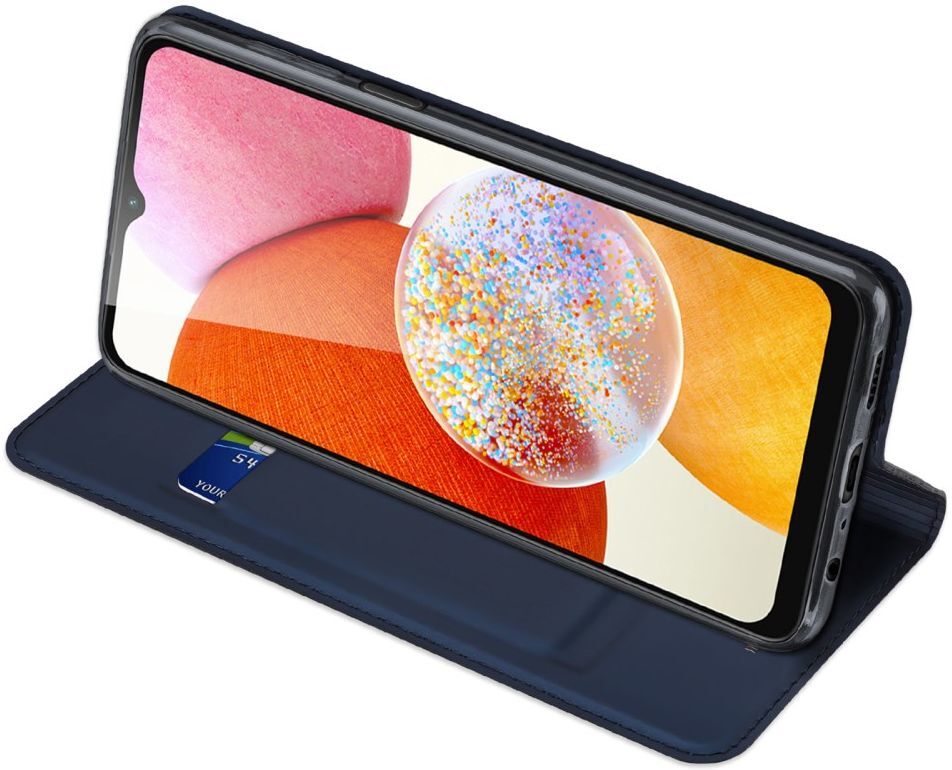 Dux Ducis Skin Pro Samsung Galaxy A14 Hoesje Portemonnee Blauw afbeelding 5