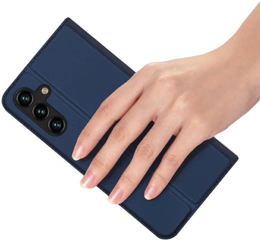 Dux Ducis Skin Pro Samsung Galaxy A14 Hoesje Portemonnee Blauw afbeelding 6