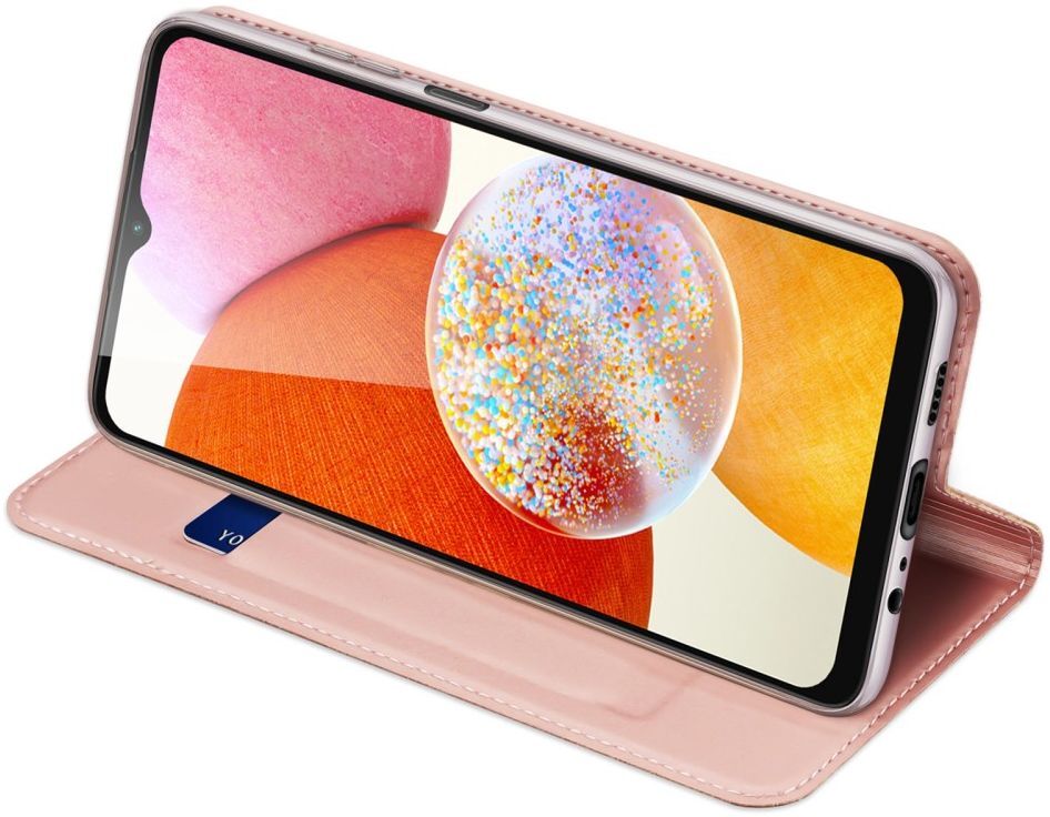 Dux Ducis Skin Pro Samsung Galaxy A14 Hoesje Portemonnee Roze afbeelding 5