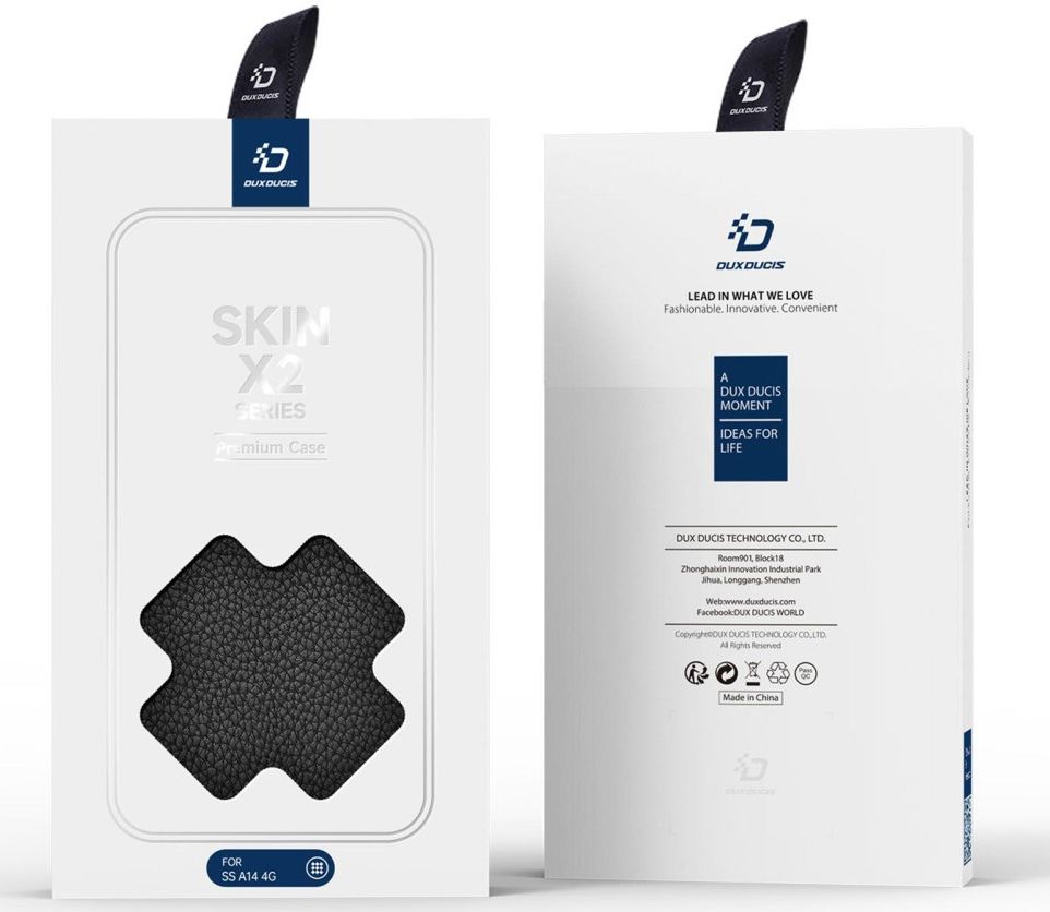 Dux Ducis Skin X2 Samsung Galaxy A14 Hoesje Book Case Zwart afbeelding 13