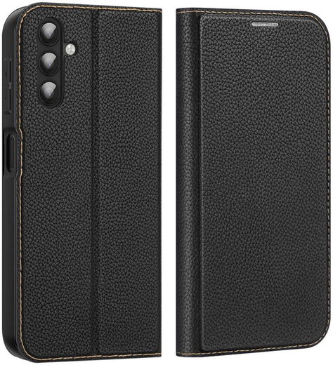 Dux Ducis Skin X2 Samsung Galaxy A14 Hoesje Book Case Zwart afbeelding 2
