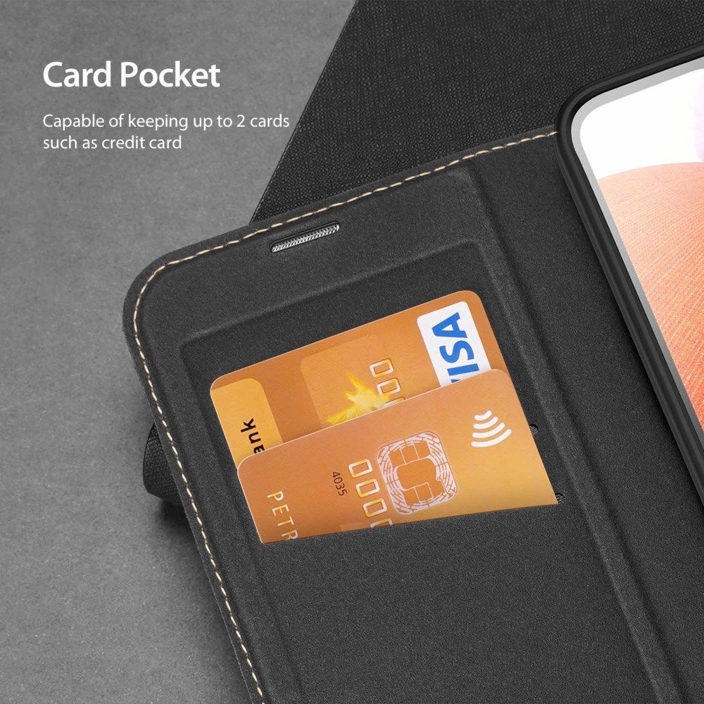 Dux Ducis Skin X2 Samsung Galaxy A14 Hoesje Book Case Zwart afbeelding 5