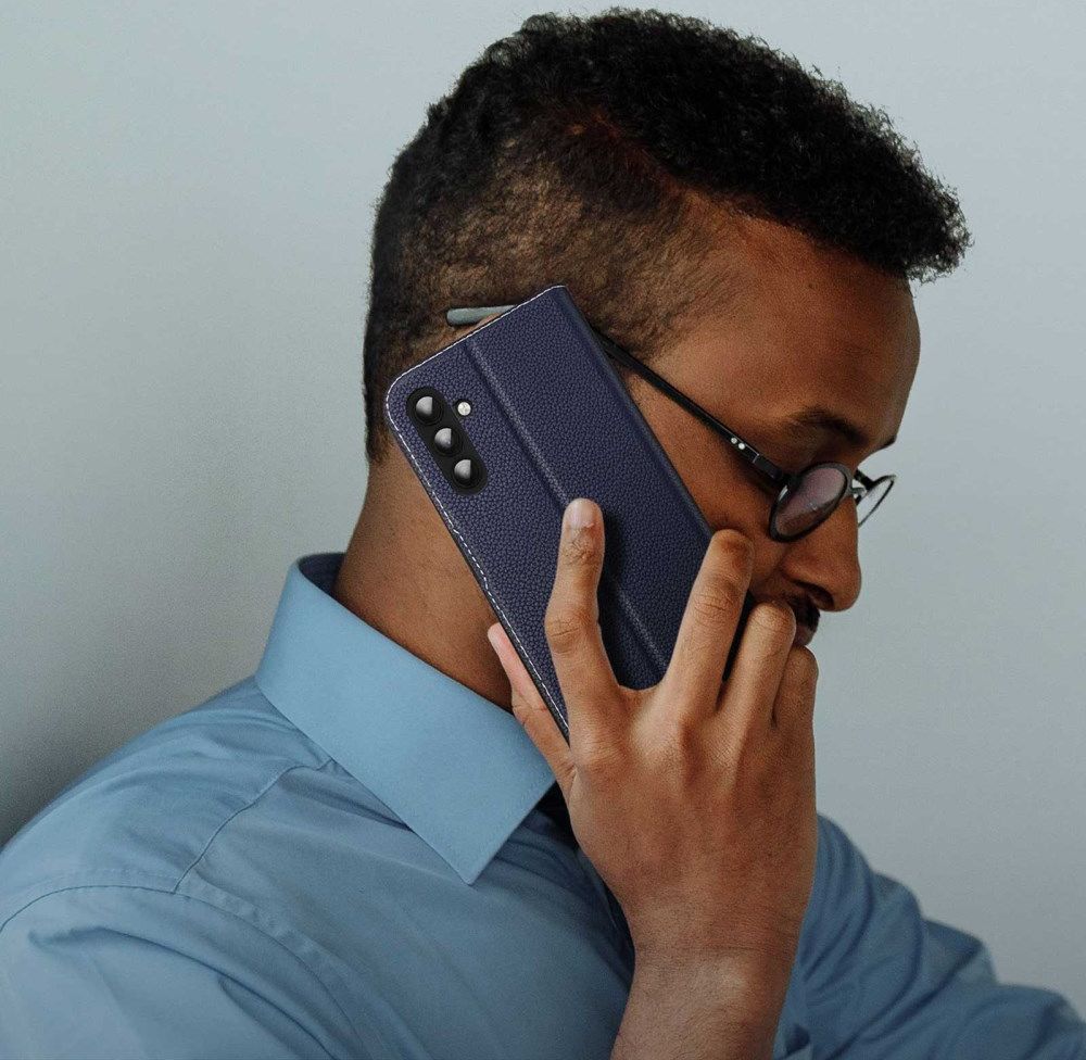 Dux Ducis Skin X2 Samsung Galaxy A14 Hoesje Book Case Blauw afbeelding 10