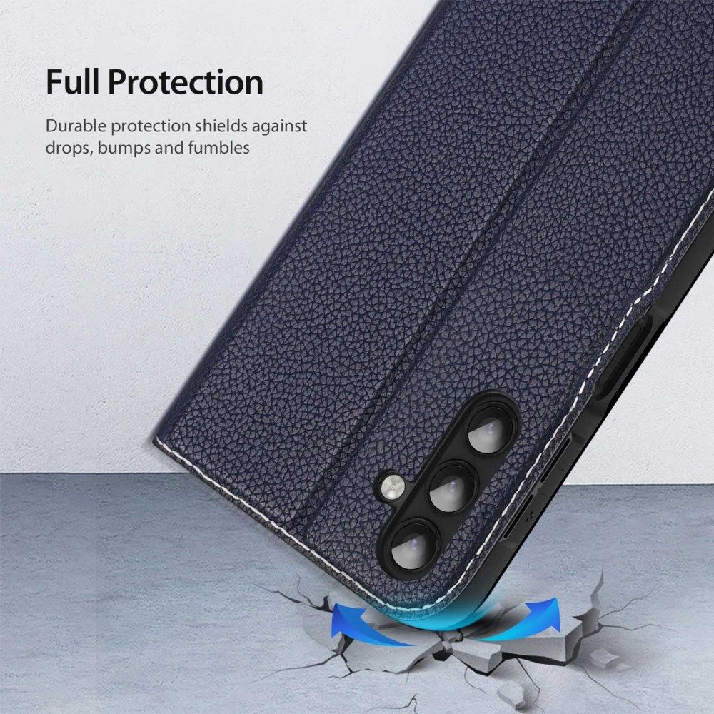 Dux Ducis Skin X2 Samsung Galaxy A14 Hoesje Book Case Blauw afbeelding 3