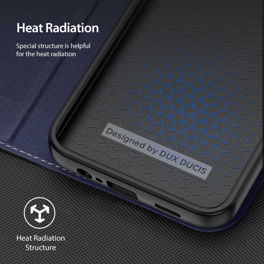 Dux Ducis Skin X2 Samsung Galaxy A14 Hoesje Book Case Blauw afbeelding 8