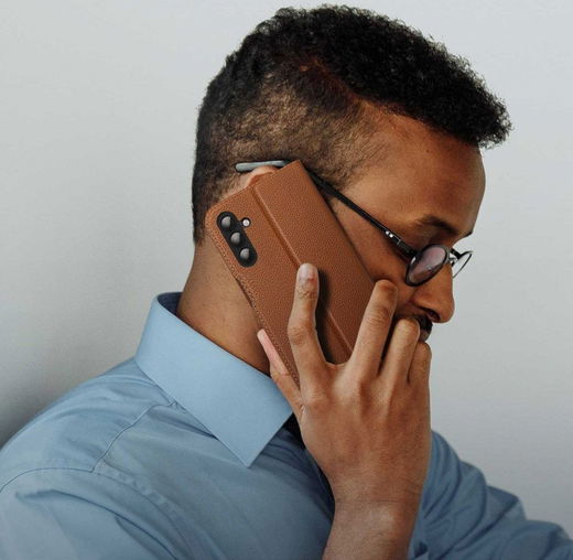 Dux Ducis Skin X2 Samsung Galaxy A14 Hoesje Book Case Bruin afbeelding 10