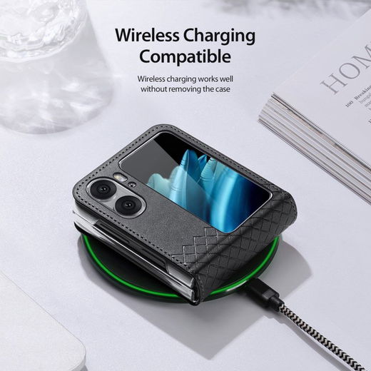 Dux Ducis Bril Oppo Find N2 Flip Hoesje Back Cover Zwart afbeelding 9