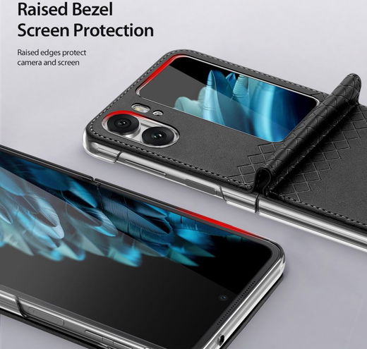 Dux Ducis Bril Oppo Find N2 Flip Hoesje Back Cover Zwart afbeelding 5