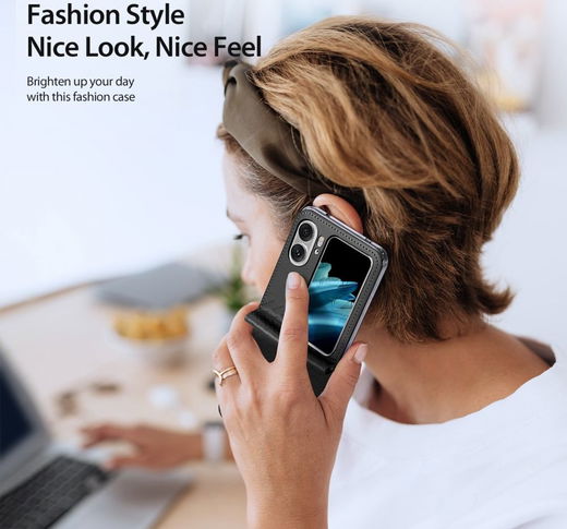 Dux Ducis Bril Oppo Find N2 Flip Hoesje Back Cover Zwart afbeelding 7