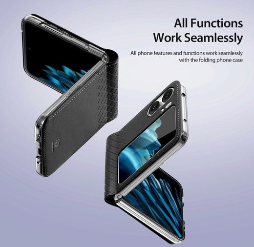 Dux Ducis Bril Oppo Find N2 Flip Hoesje Back Cover Zwart afbeelding 8