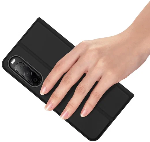 Dux Ducis Skin Pro Sony Xperia 10 V Hoesje Portemonnee Zwart afbeelding 5