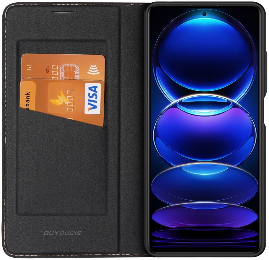 Dux Ducis Skin X2 Xiaomi Redmi Note 12 Pro Plus Hoesje Book Case Zwart afbeelding 1