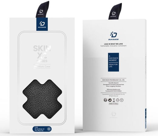 Dux Ducis Skin X2 Xiaomi Redmi Note 12 Pro Plus Hoesje Book Case Zwart afbeelding 13