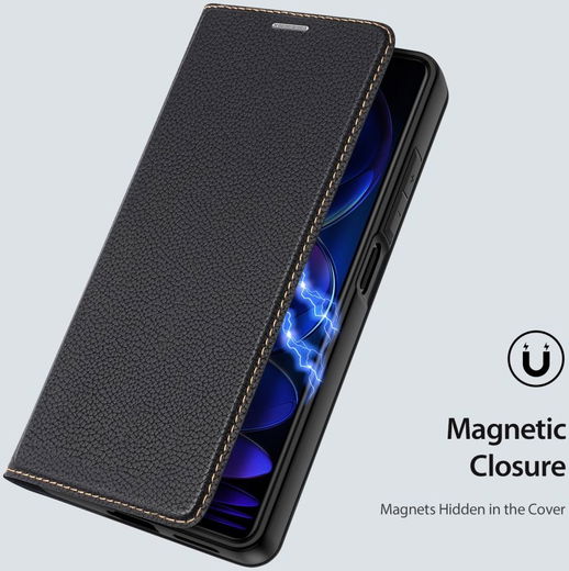 Dux Ducis Skin X2 Xiaomi Redmi Note 12 Pro Plus Hoesje Book Case Zwart afbeelding 5