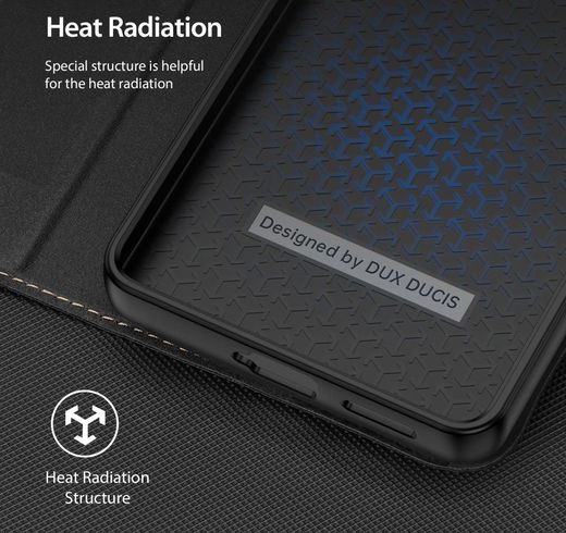 Dux Ducis Skin X2 Xiaomi Redmi Note 12 Pro Plus Hoesje Book Case Zwart afbeelding 8