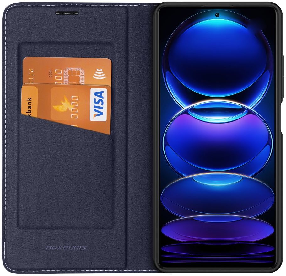 Dux Ducis Skin X2 Xiaomi Redmi Note 12 Pro Plus Hoesje Book Case Blauw afbeelding 1
