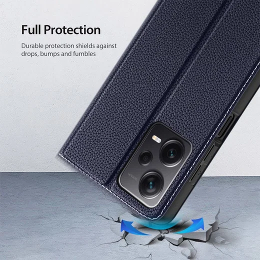 Dux Ducis Skin X2 Xiaomi Redmi Note 12 Pro Plus Hoesje Book Case Blauw afbeelding 3