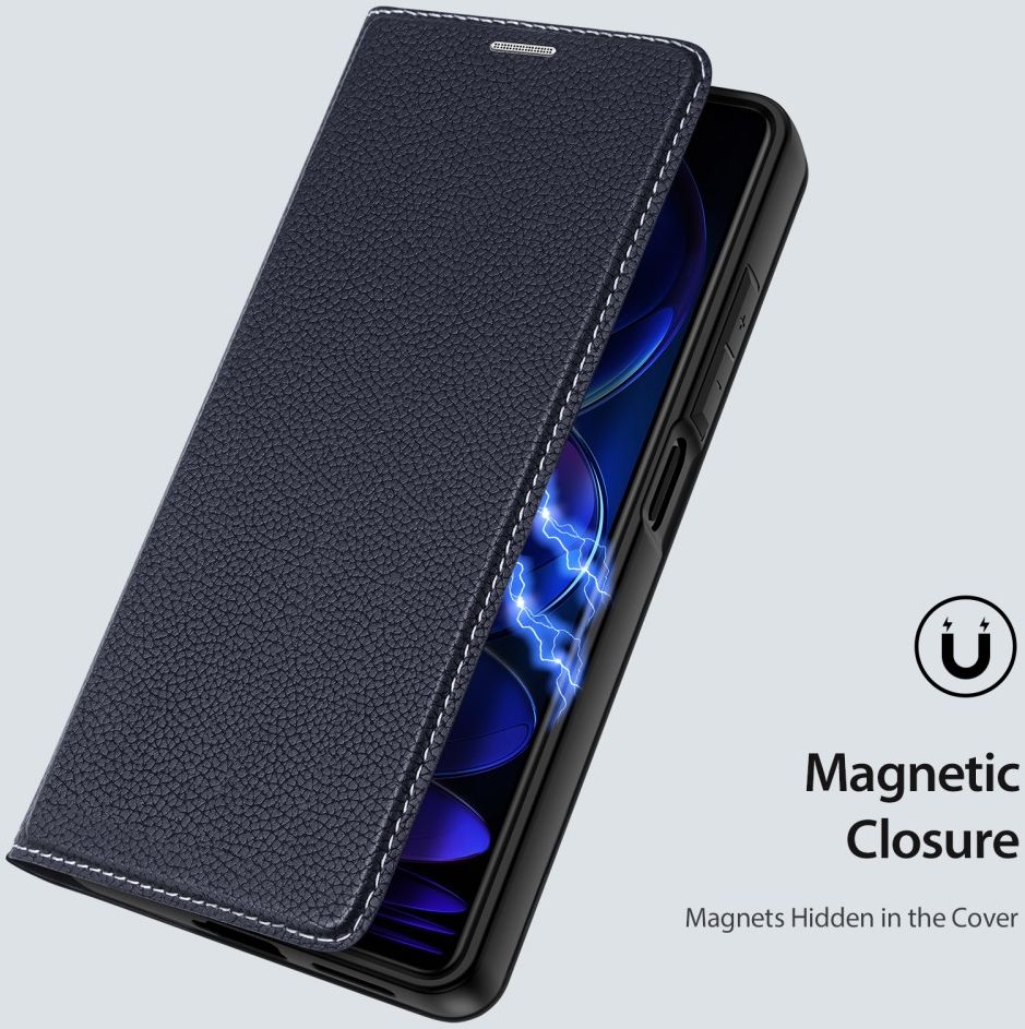 Dux Ducis Skin X2 Xiaomi Redmi Note 12 Pro Plus Hoesje Book Case Blauw afbeelding 5