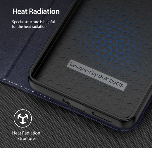 Dux Ducis Skin X2 Xiaomi Redmi Note 12 Pro Plus Hoesje Book Case Blauw afbeelding 8